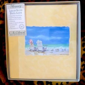 C.R. Gibson Photo Album Beach Scene 8x10 NWT